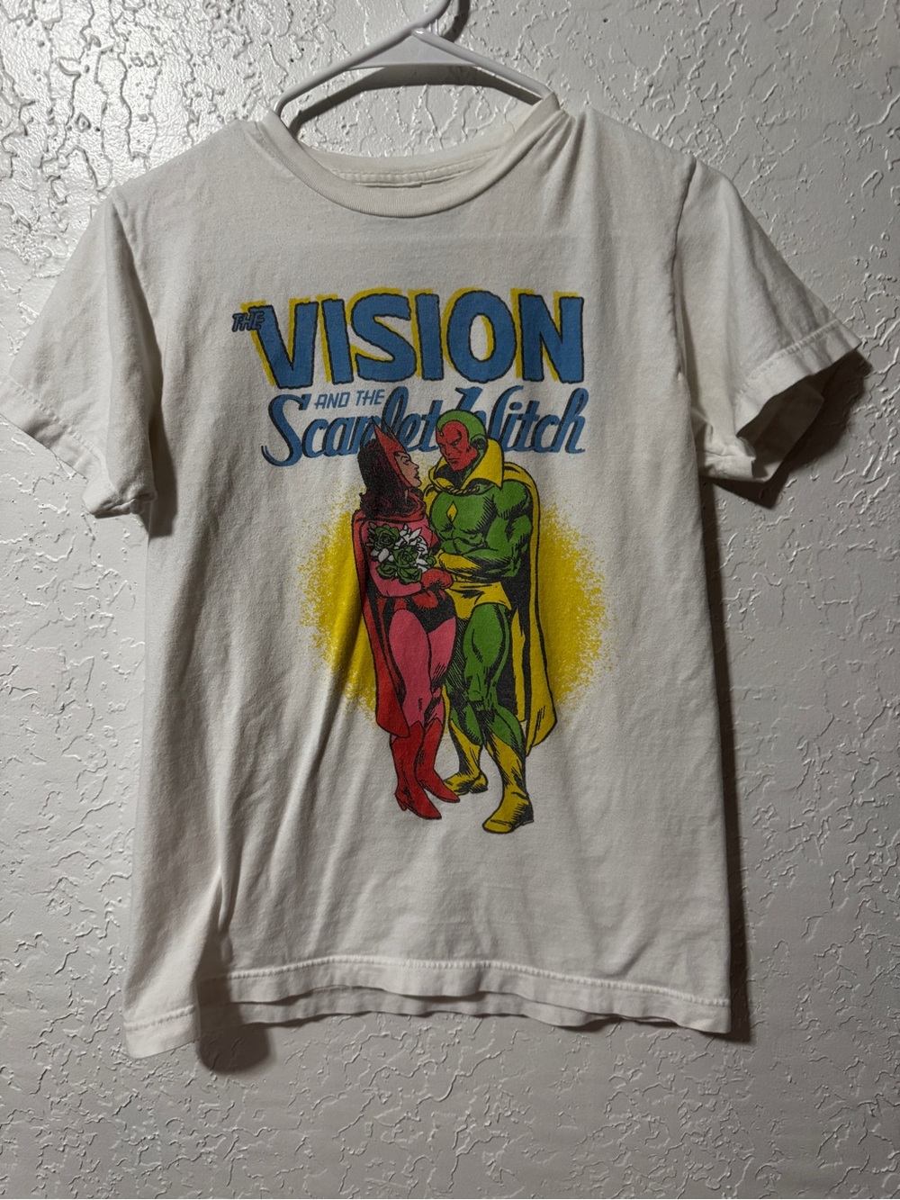 The Vision and The Scarlett Witch Vintage Style Graphic T-Shirt